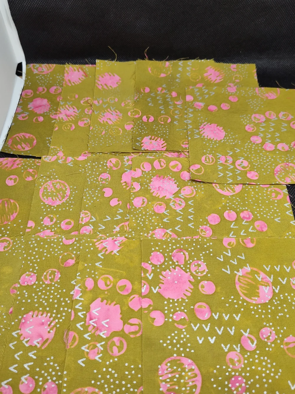 13 4.50 INCH Batik Fabric SQUARES